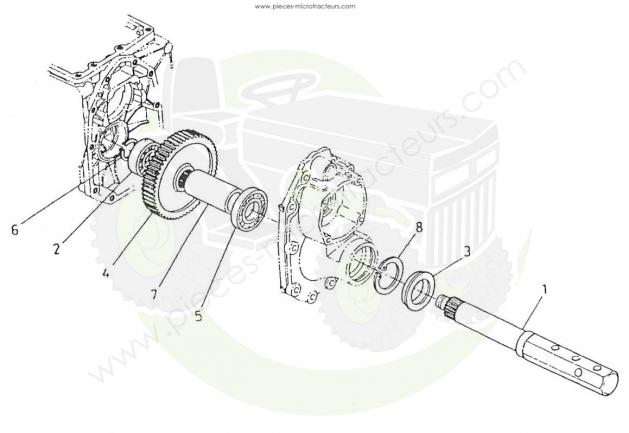 Axe roue arriere