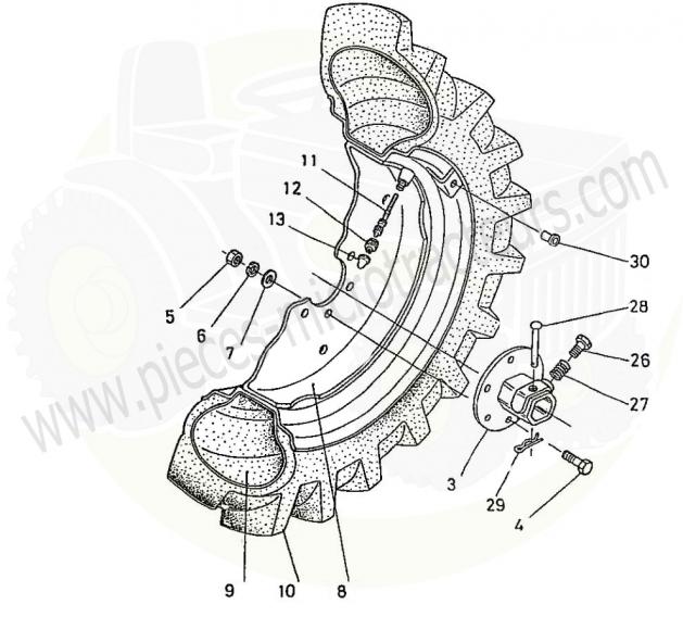 Roue arrière